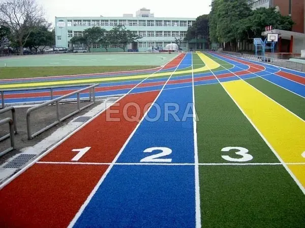 Бесшовное покрытие из резиновой крошки для беговых дорожек в Советском